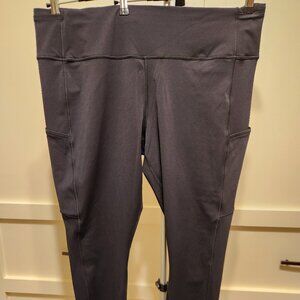 Lululemon Black Leggings Invigorate High Rise Size 20, 25 inseam